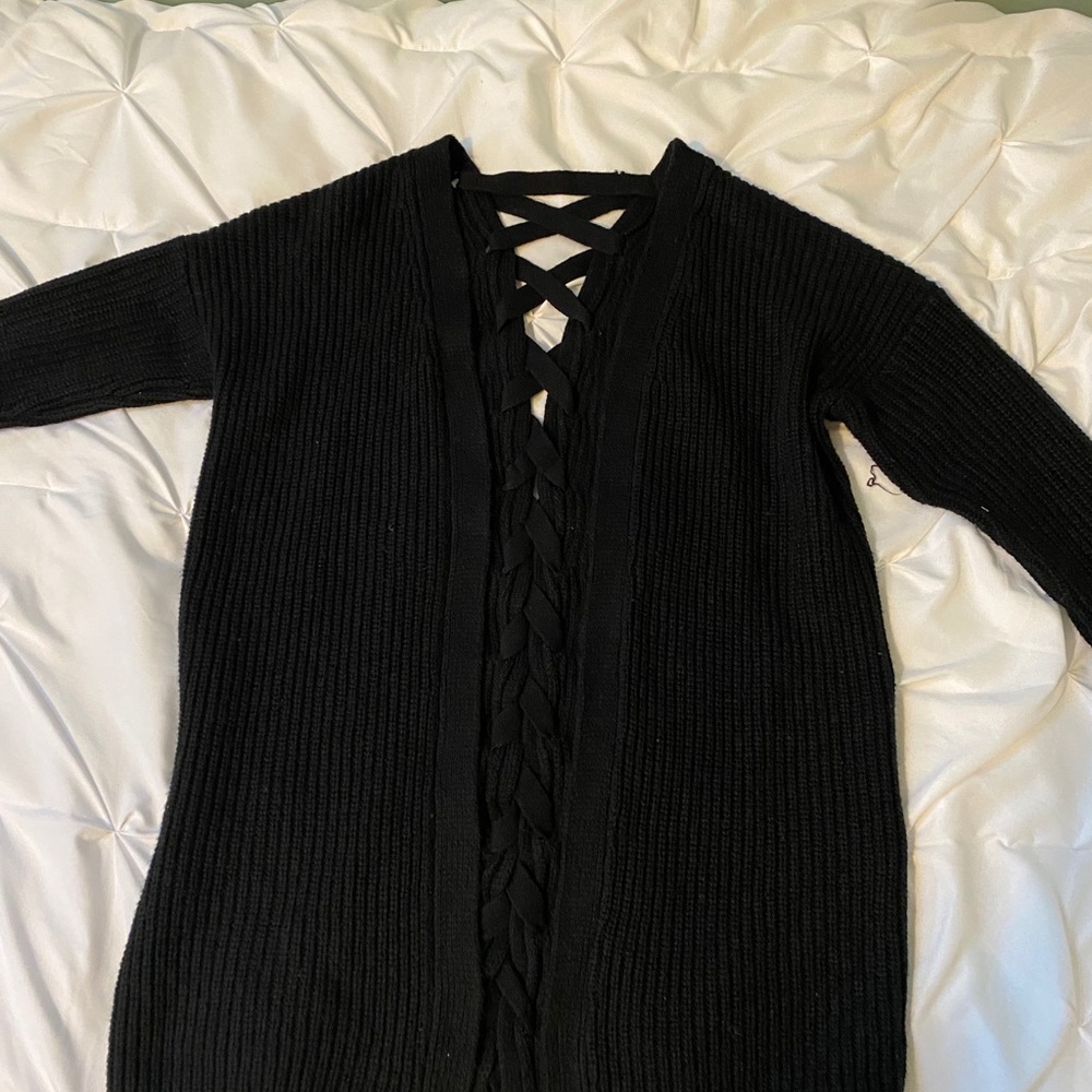 Black cardigan